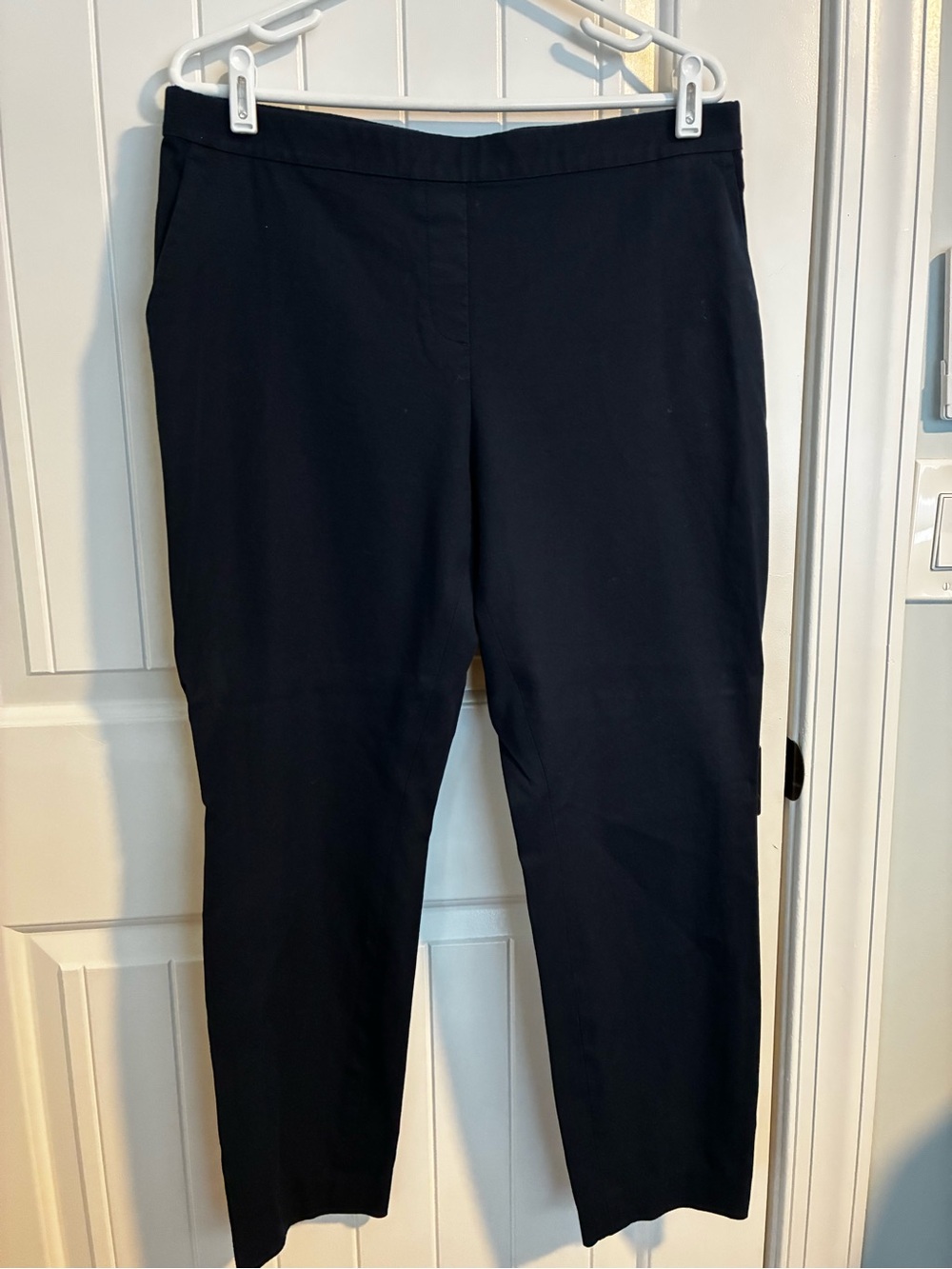 Theory Navy Straight-Leg Women's Pants